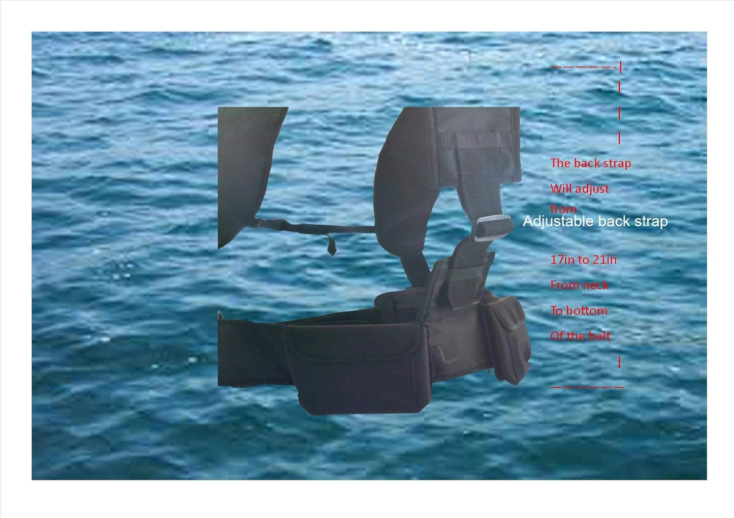 AKM-Scuba diving Weight Harness (2019) (Large)