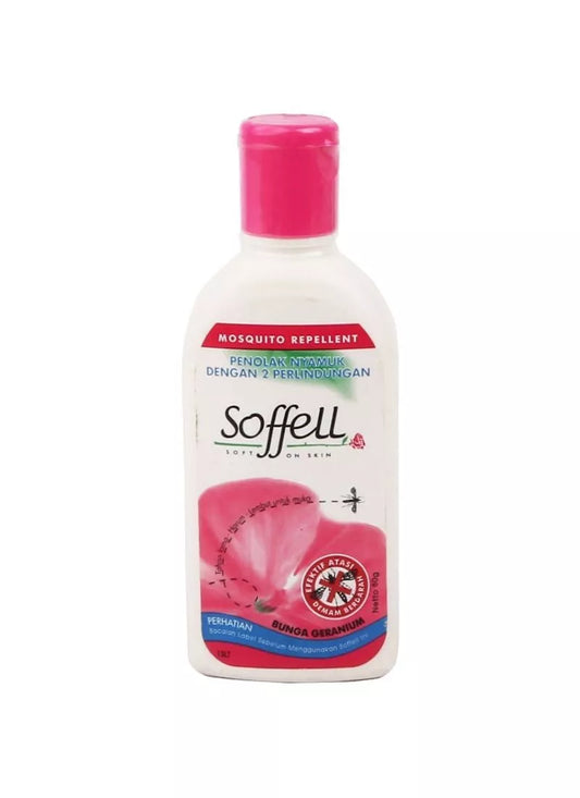 Soffell Mosquito Repellent Lotion Protects Flora Scent 70 Ml. Thailand Product